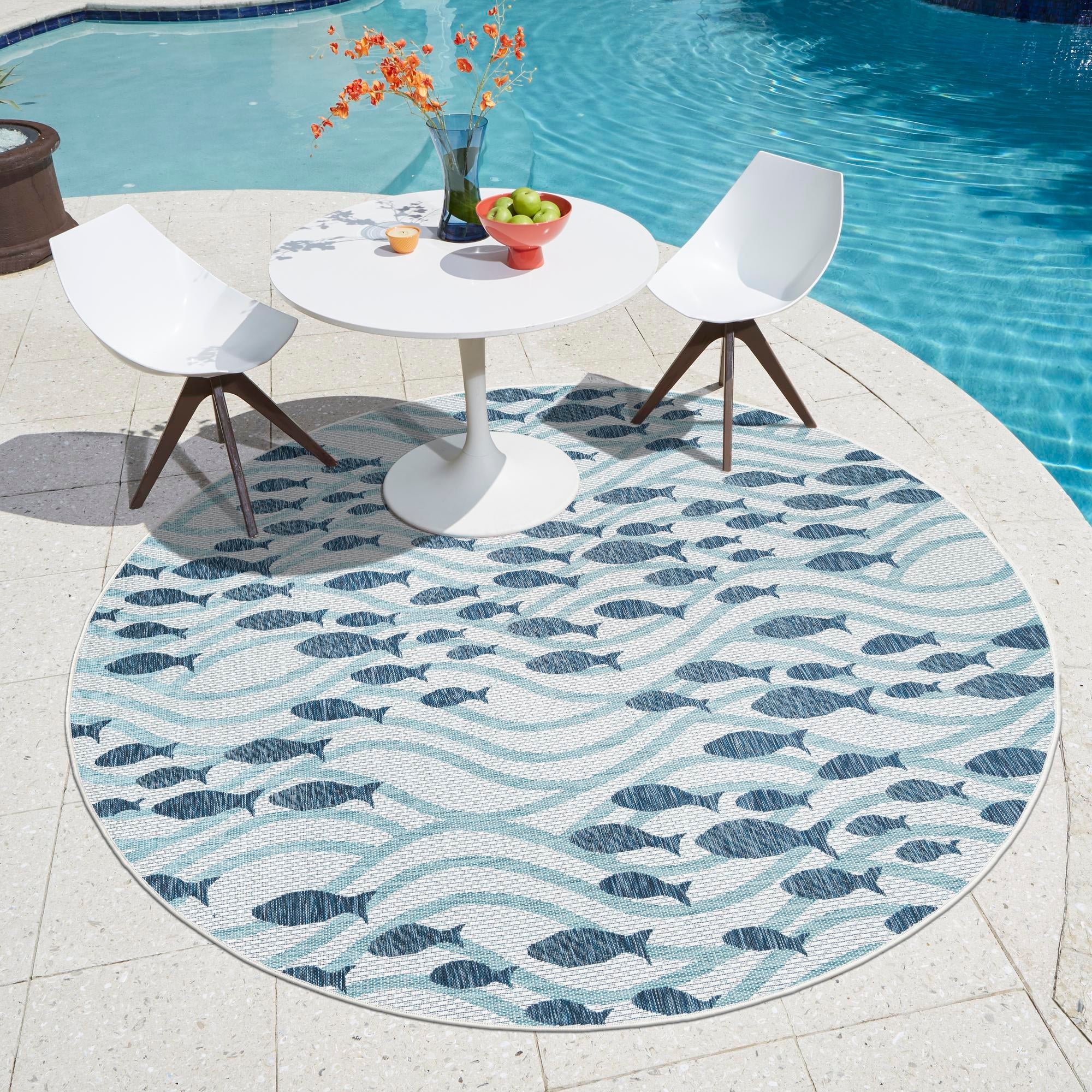 Seaside Haven Rugs Collection Area Rug -  Harbor