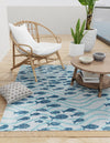 Seaside Haven Rugs Collection Area Rug -  Harbor Square Blue  lifestyle 0