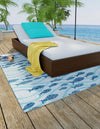 Seaside Haven Rugs Collection Area Rug -  Harbor Square Blue  lifestyle 7