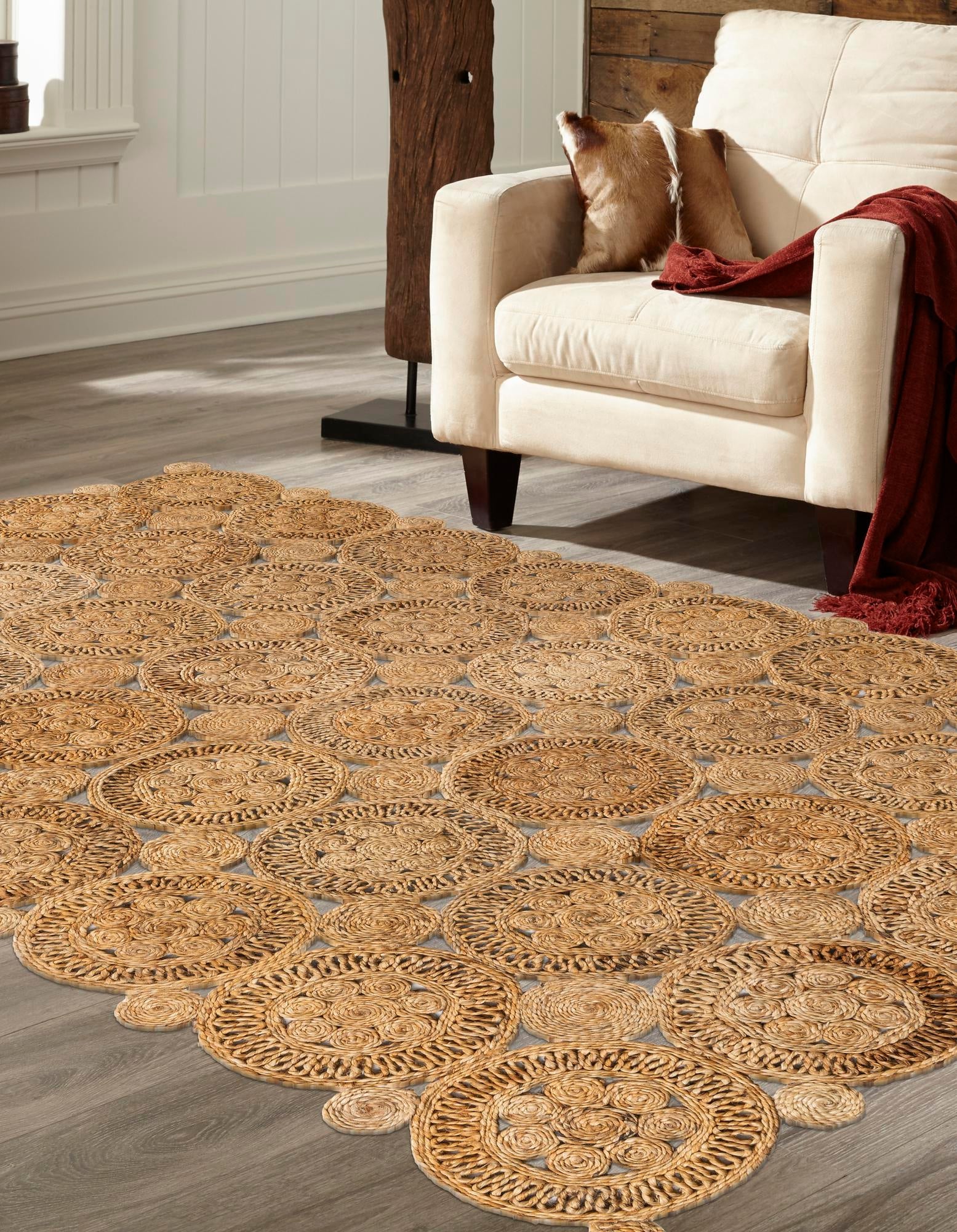 Woven Seaside Jute Collection Area Rug - Whittaker