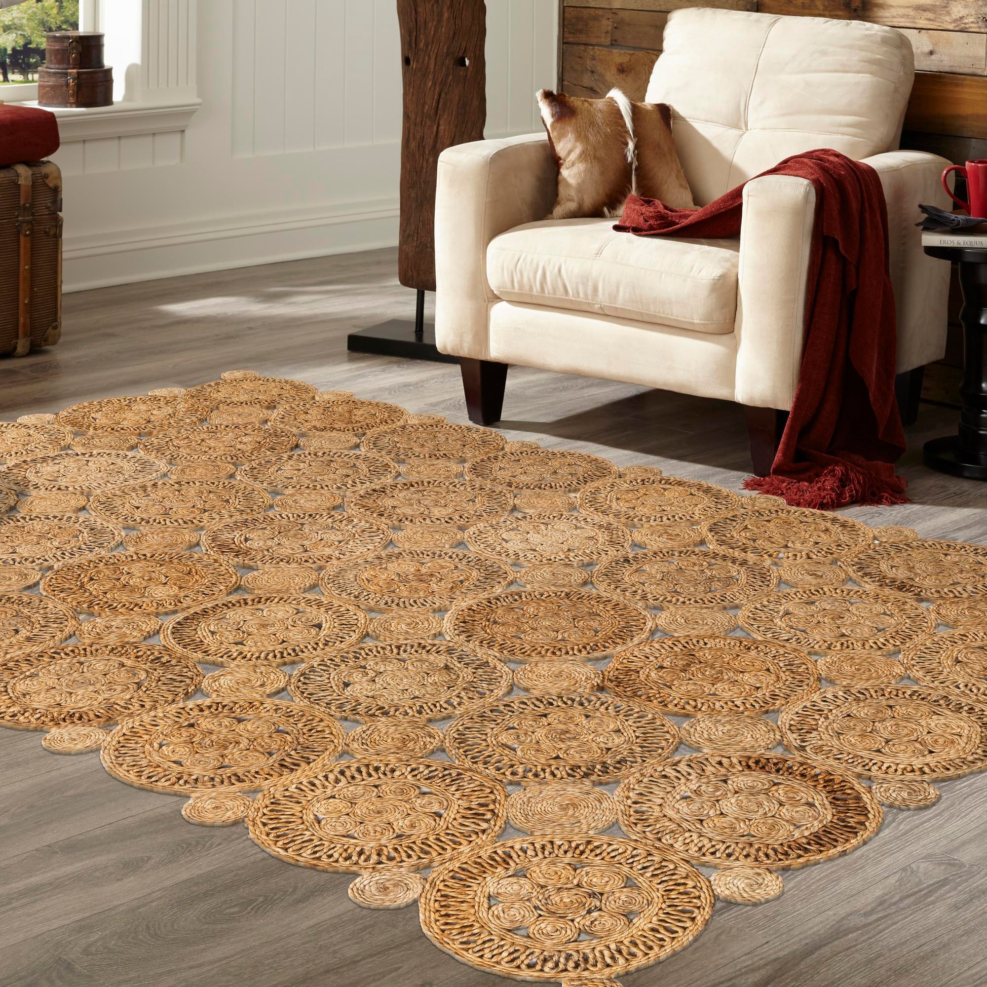 Woven Seaside Jute Collection Area Rug - Whittaker