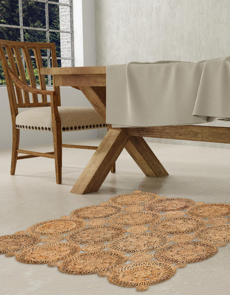 Woven Seaside Jute Collection Area Rug - Whittaker