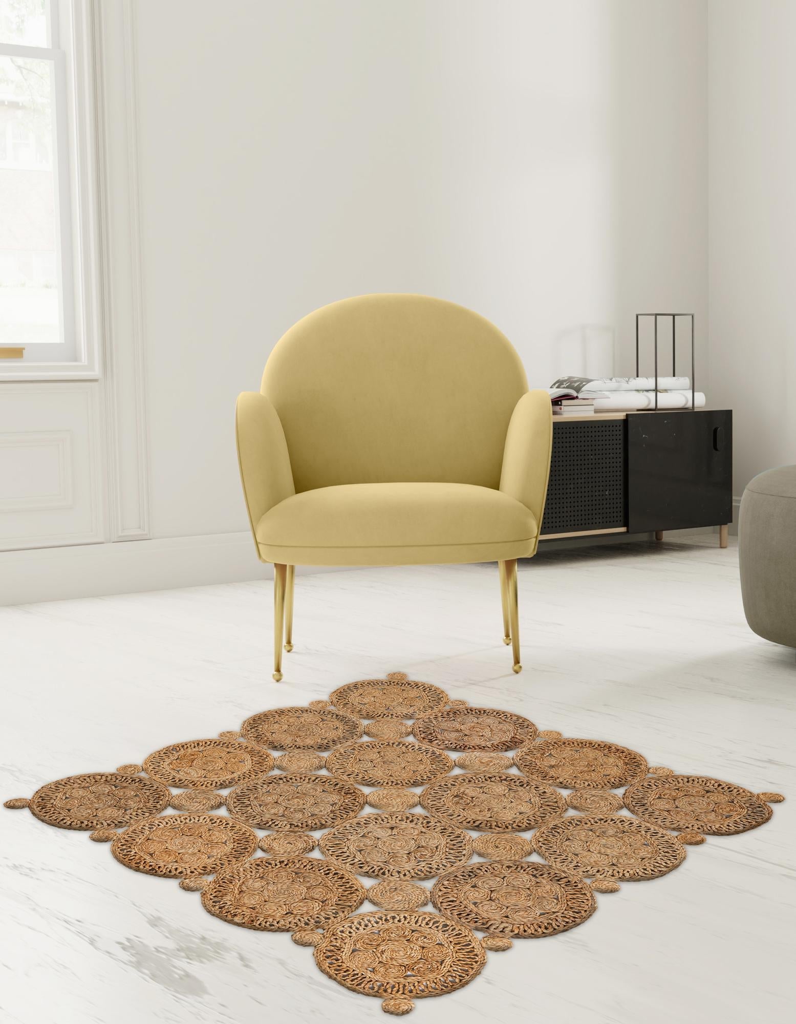 Woven Seaside Jute Collection Area Rug - Whittaker