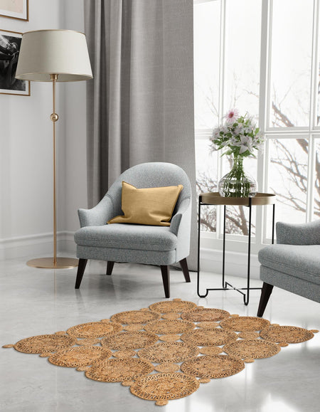 Woven Seaside Jute Collection Area Rug - Whittaker