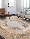 Verona Collection Area Rug -  Florence Rectangle Gray  lifestyle 2