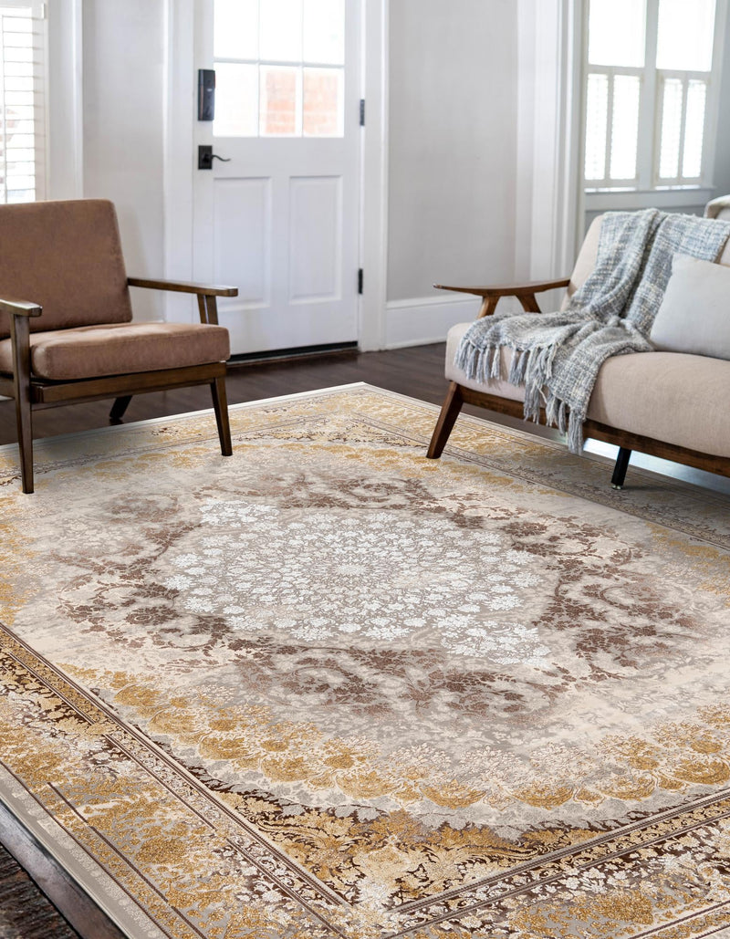 Verona Collection Area Rug -  Florence Rectangle Gray  lifestyle 2