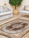 Verona Collection Area Rug -  Florence Rectangle Brown  lifestyle 3