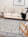 Antalya Collection Area Rug - Kemer Rectangle Ivory  lifestyle 9