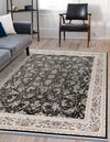 Alexandria Collection Area Rug -  Giza Rectangle Black  lifestyle 4