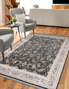 Alexandria Collection Area Rug -  Giza Rectangle Black  lifestyle 8