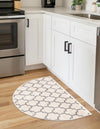 Lattice Gardens Collection Area Rug -  Bloomfield (Beige and Gray) Hearth Beige and Gray  lifestyle 30