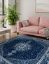 Dover Terrace Collection Area Rug - Marina (Navy Blue)