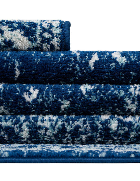 Dover Terrace Collection Area Rug - Marina (Navy Blue)