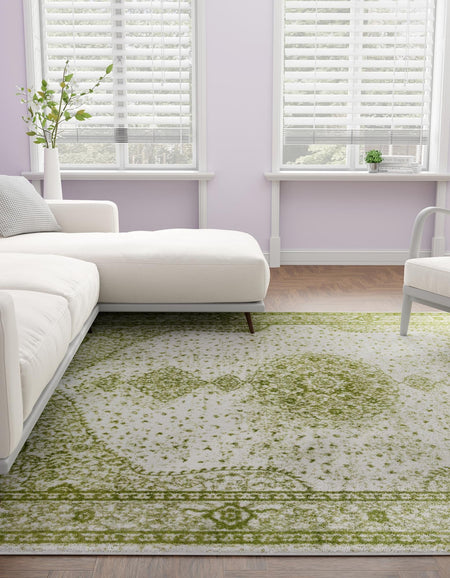 Dover Terrace Collection Area Rug - Marina (Green)