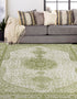 Dover Terrace Collection Area Rug - Marina (Green)