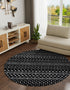 Marrakech Lattice Collection Area Rug - Medina (Black)