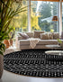 Marrakech Lattice Collection Area Rug - Medina (Black)