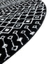 Marrakech Lattice Collection Area Rug - Medina (Black)