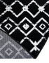 Marrakech Lattice Collection Area Rug - Medina (Black)