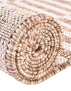 Patio Stripe Harmony Collection Area Rug - Cabana (Taupe) Square Taupe  lifestyle 10