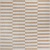 Patio Stripe Harmony Collection Area Rug - Cabana (Taupe) Square Taupe Main