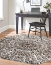 Riviera Elegance Collection Area Rug -  Eze Octagon Brown  lifestyle 5