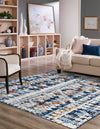 Tangier Treasures Collection Area Rug -  Marrakech Square Multi  lifestyle 58