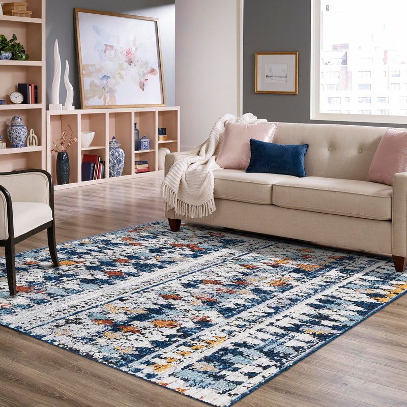 Tangier Treasures Collection Area Rug -  Marrakech Square Multi  lifestyle 124