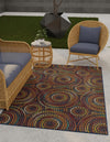 Coastal Terrace Collection Area Rug -  Lagoon Rectangle Multi  lifestyle 2