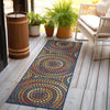 Coastal Terrace Collection Area Rug -  Lagoon Runner Multi  lifestyle 67