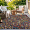 Coastal Terrace Collection Area Rug -  Lagoon Square Multi  lifestyle 68