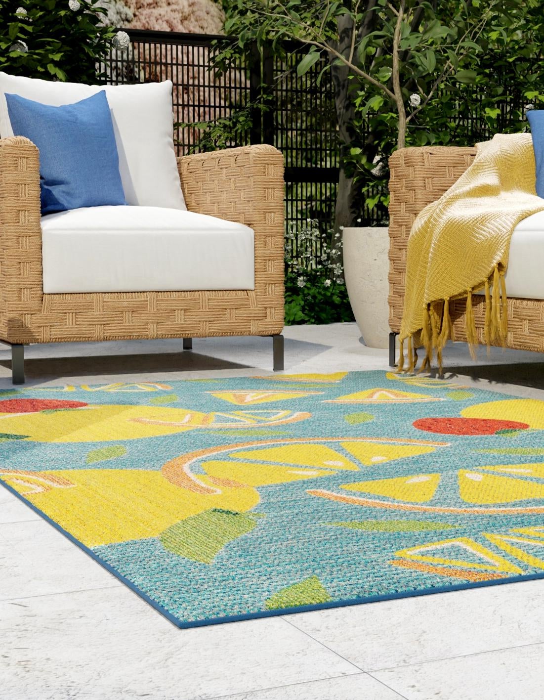 Coastal Terrace Collection Area Rug -  Cove