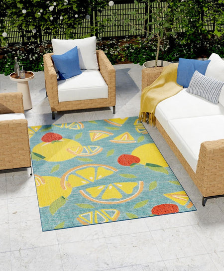 Coastal Terrace Collection Area Rug -  Cove