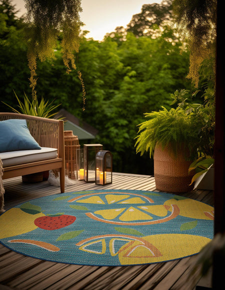 Coastal Terrace Collection Area Rug -  Cove