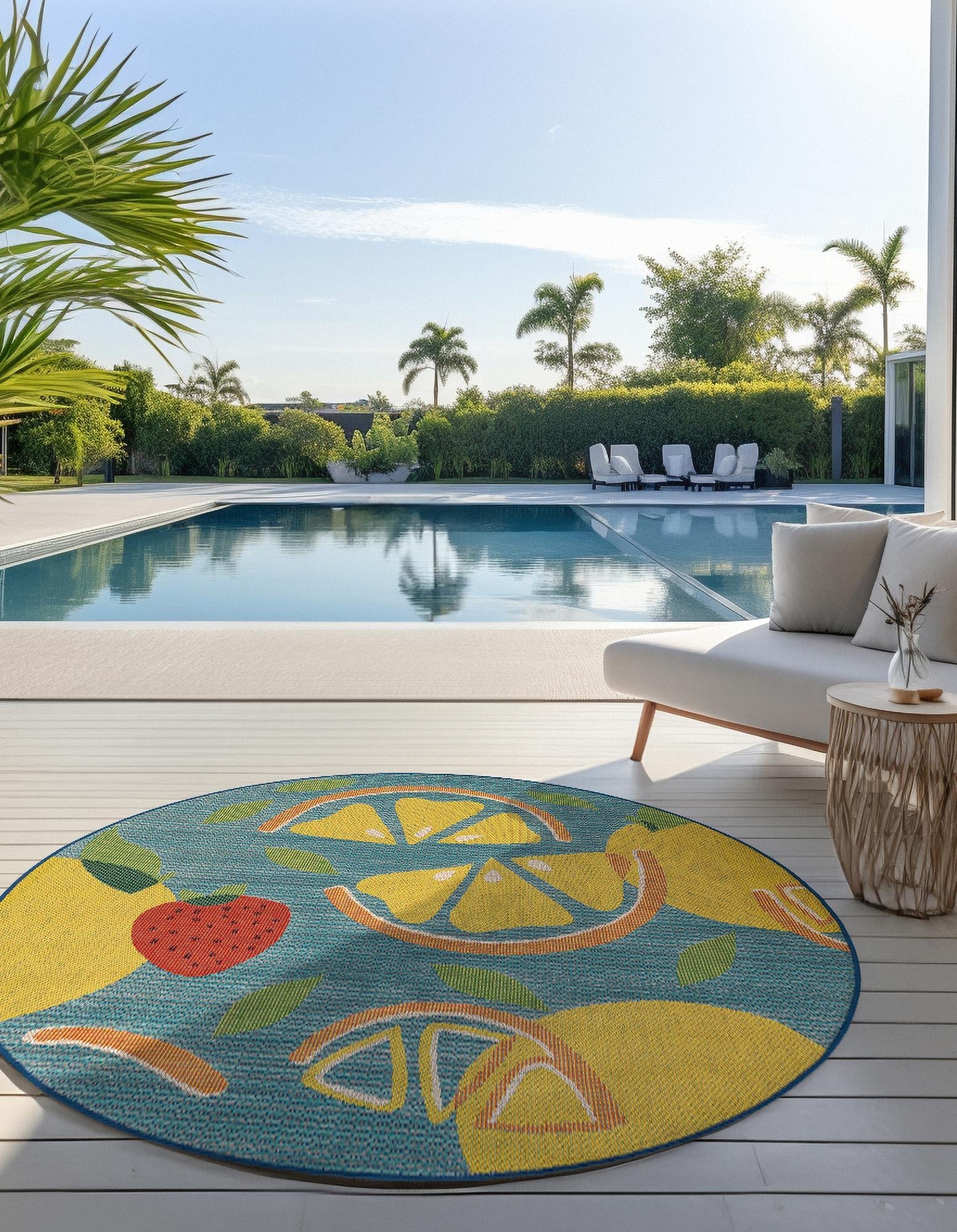 Coastal Terrace Collection Area Rug -  Cove