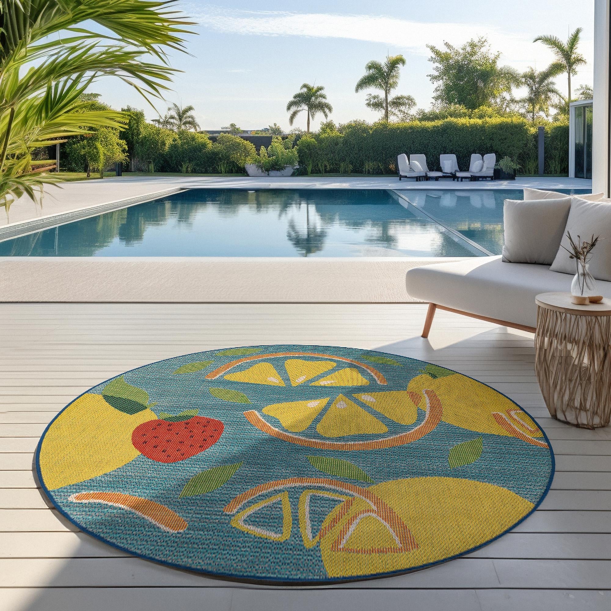 Coastal Terrace Collection Area Rug -  Cove