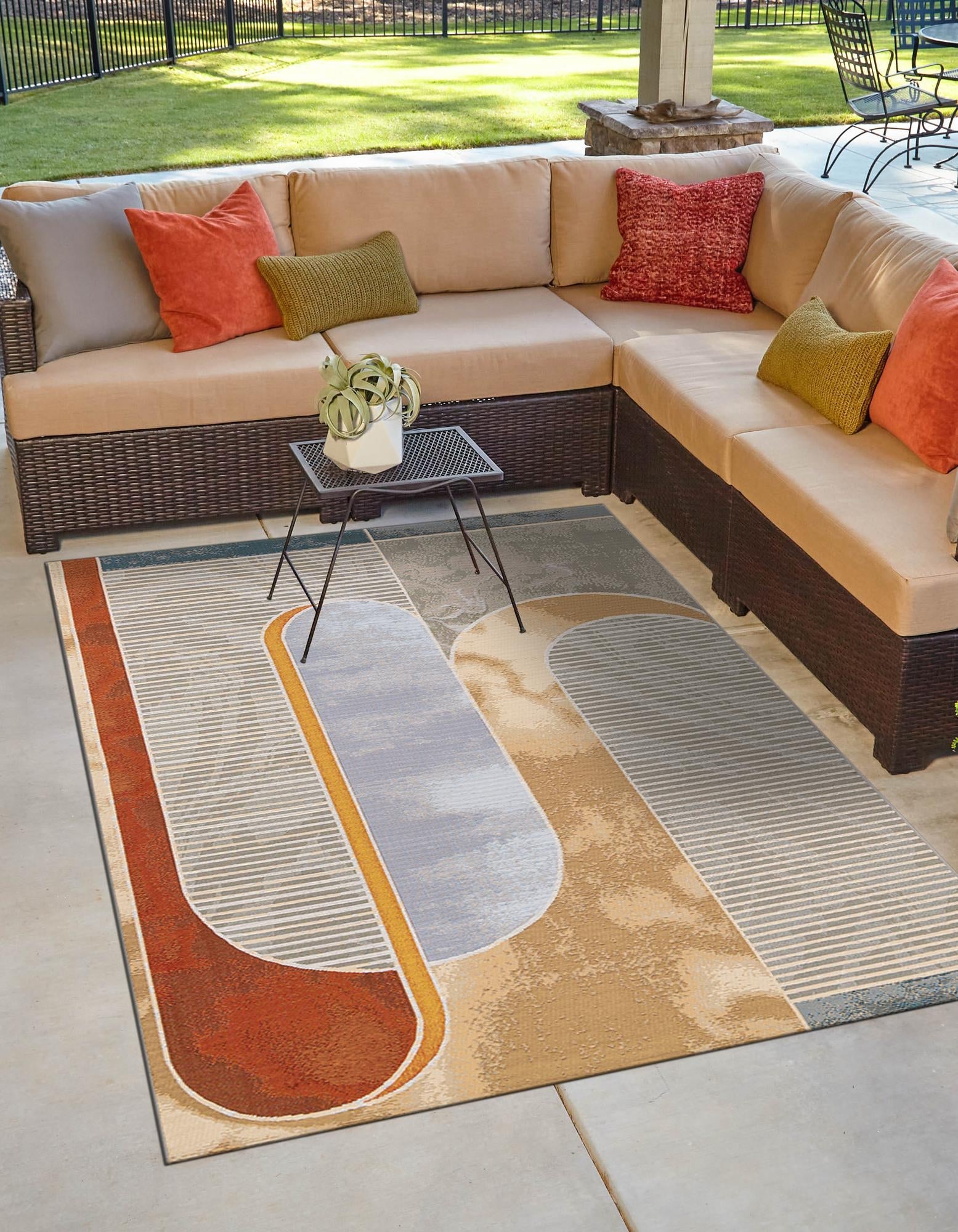 Urban Terrace Collection Area Rug -  Deck