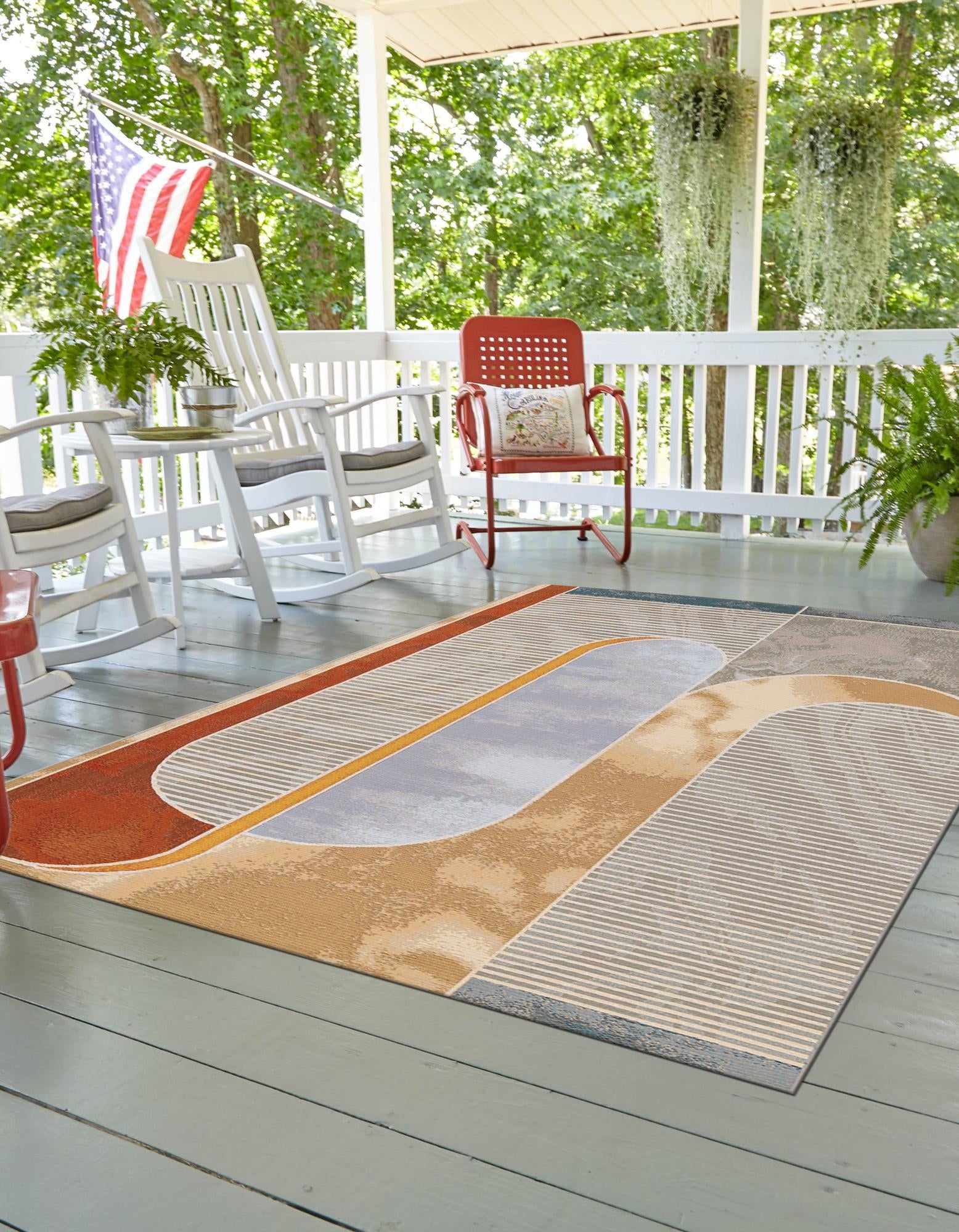 Urban Terrace Collection Area Rug -  Deck