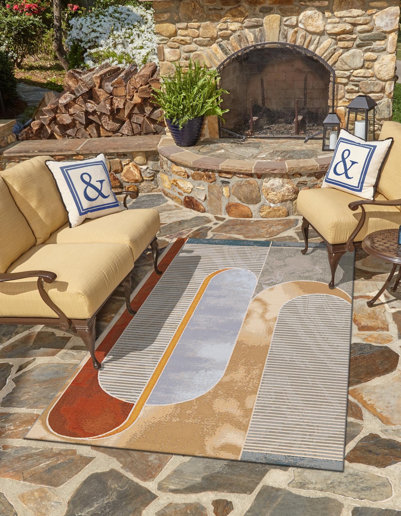 Urban Terrace Collection Area Rug -  Deck