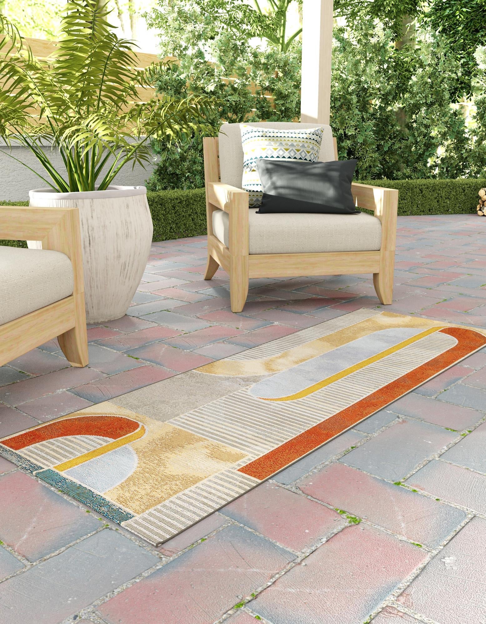 Urban Terrace Collection Area Rug -  Deck