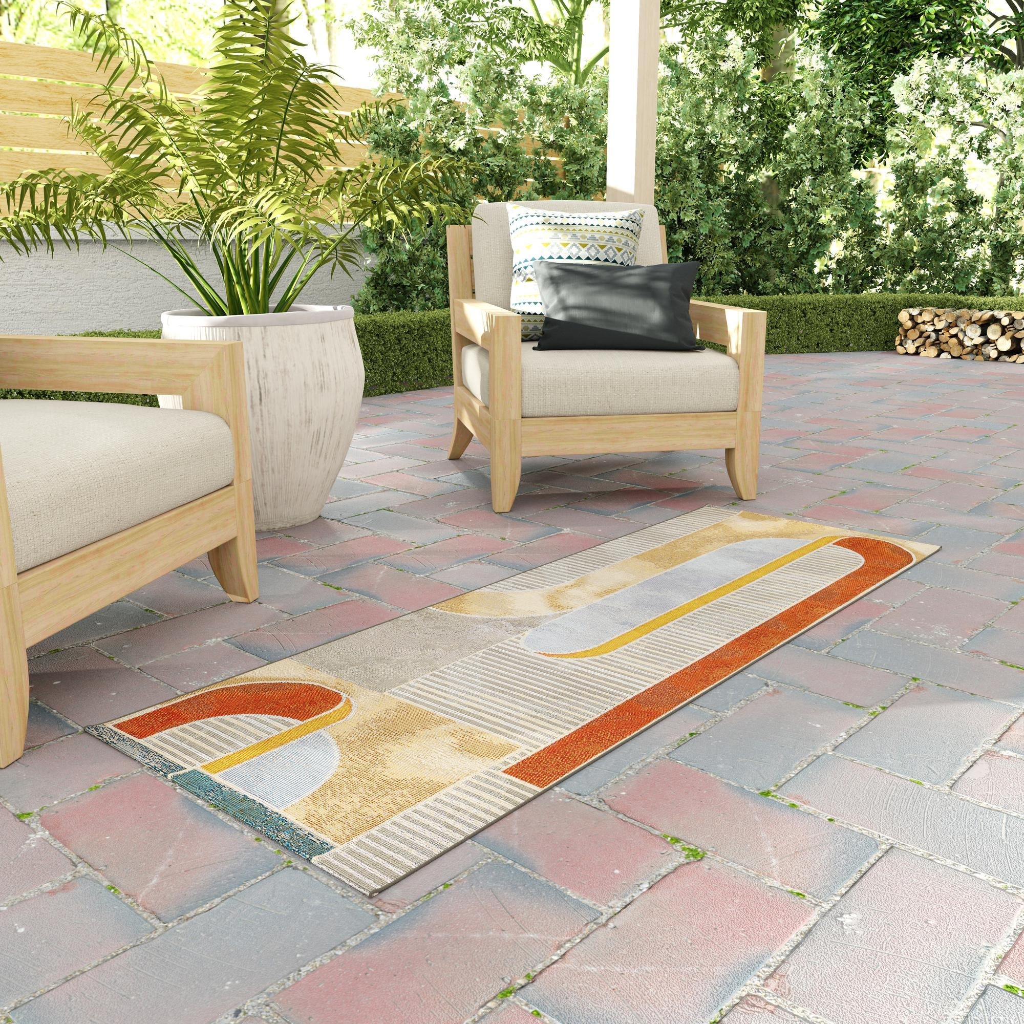 Urban Terrace Collection Area Rug -  Deck