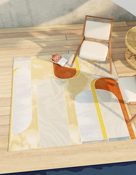 Urban Terrace Collection Area Rug -  Deck