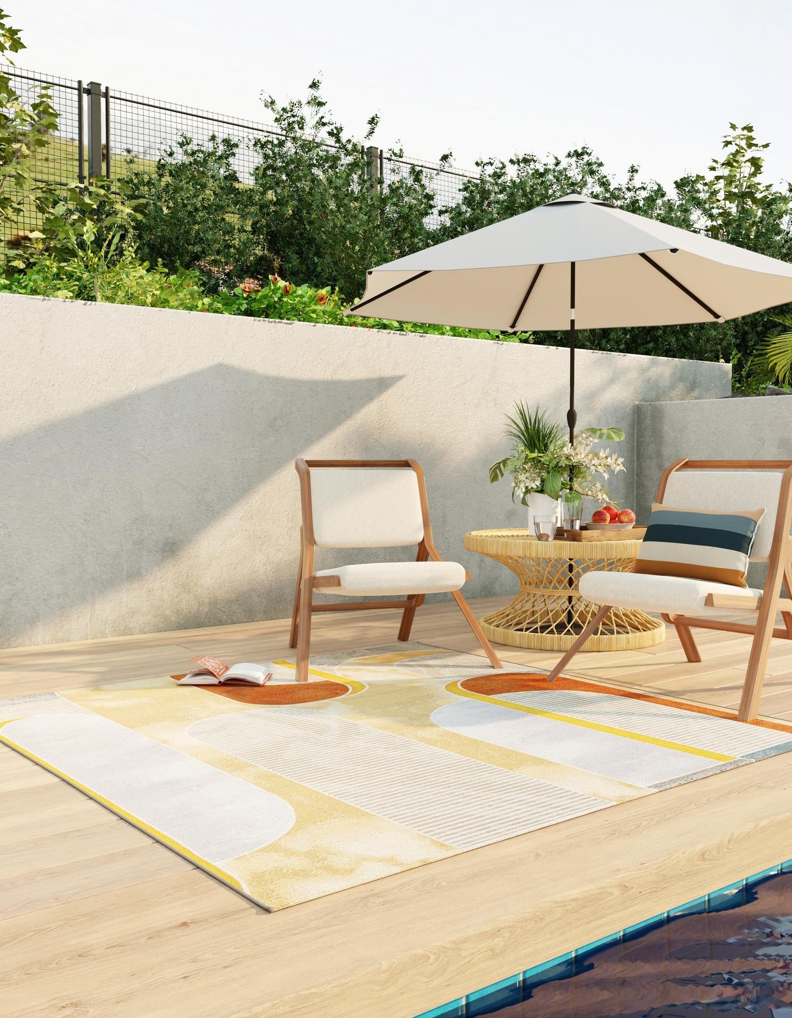 Urban Terrace Collection Area Rug -  Deck