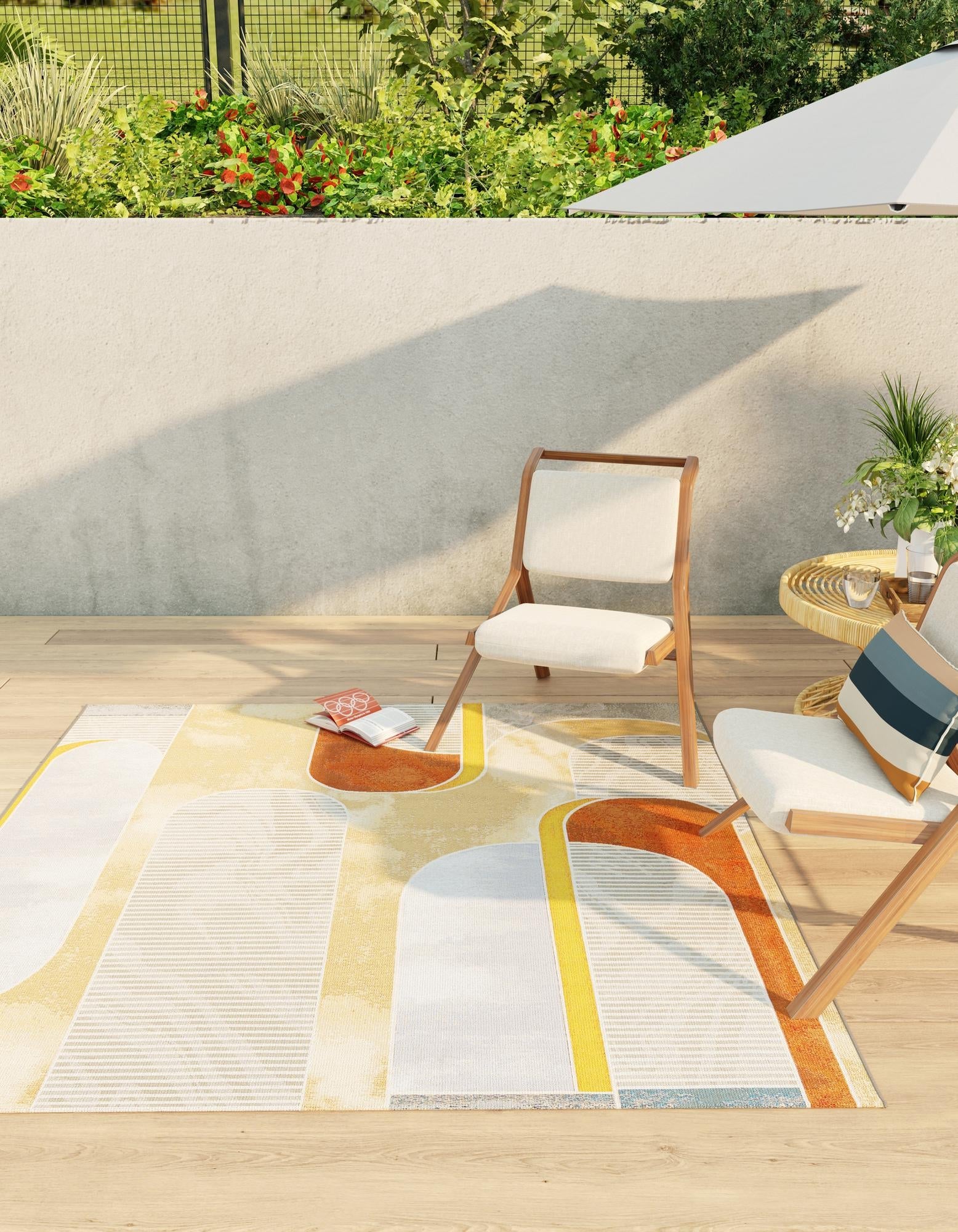 Urban Terrace Collection Area Rug -  Deck