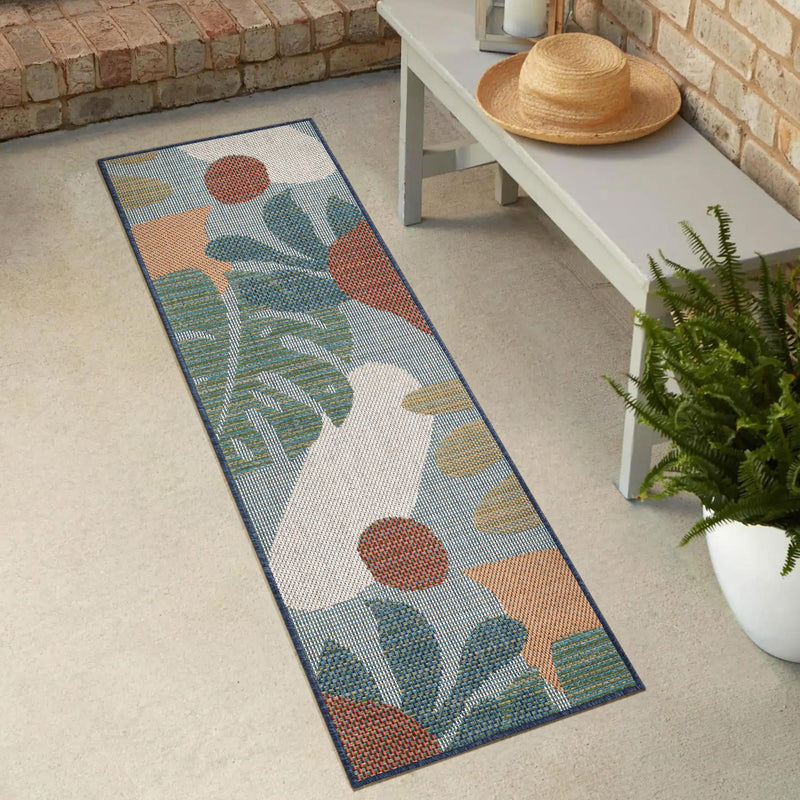 Coastal Terrace Collection Area Rug -  Boardwalk Runner Blue  lifestyle 56