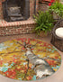 Seaside Blooms Collection Area Rug - Eden