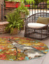 Seaside Blooms Collection Area Rug - Eden