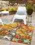 Seaside Blooms Collection Area Rug - Eden