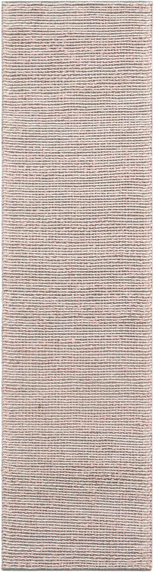 Coastal Haven Striped Jute Collection Area Rug - Marina Runner Pink and Gray  lifestyle 38