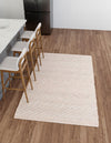 Coastal Haven Striped Jute Collection Area Rug - Marina Rectangle Pink and Gray  lifestyle 4